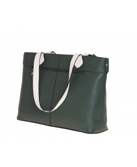 London Leathergoods Contrast Coloured Large Tote/Work Bag